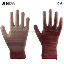 Guantes de trabajo guantes de trabajo guantes de protección recubiertos de PU (PU004)